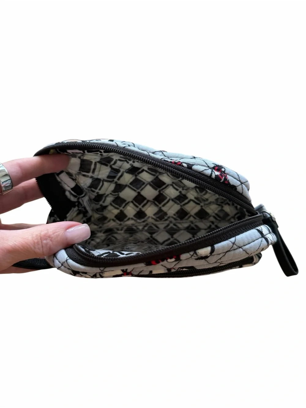 Vera Bradley quilted cosmetic